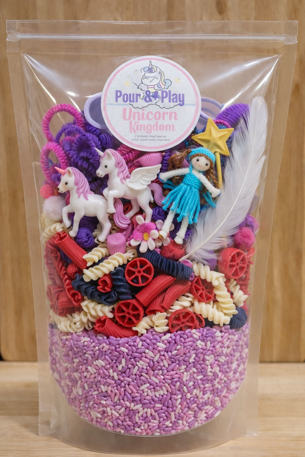 Unicorn Kingdom Pour & Play Sensory Tray Filler Kit