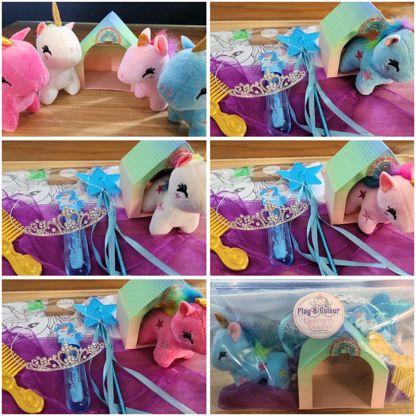 Unicorn Kingdom – Play & Colour Kit