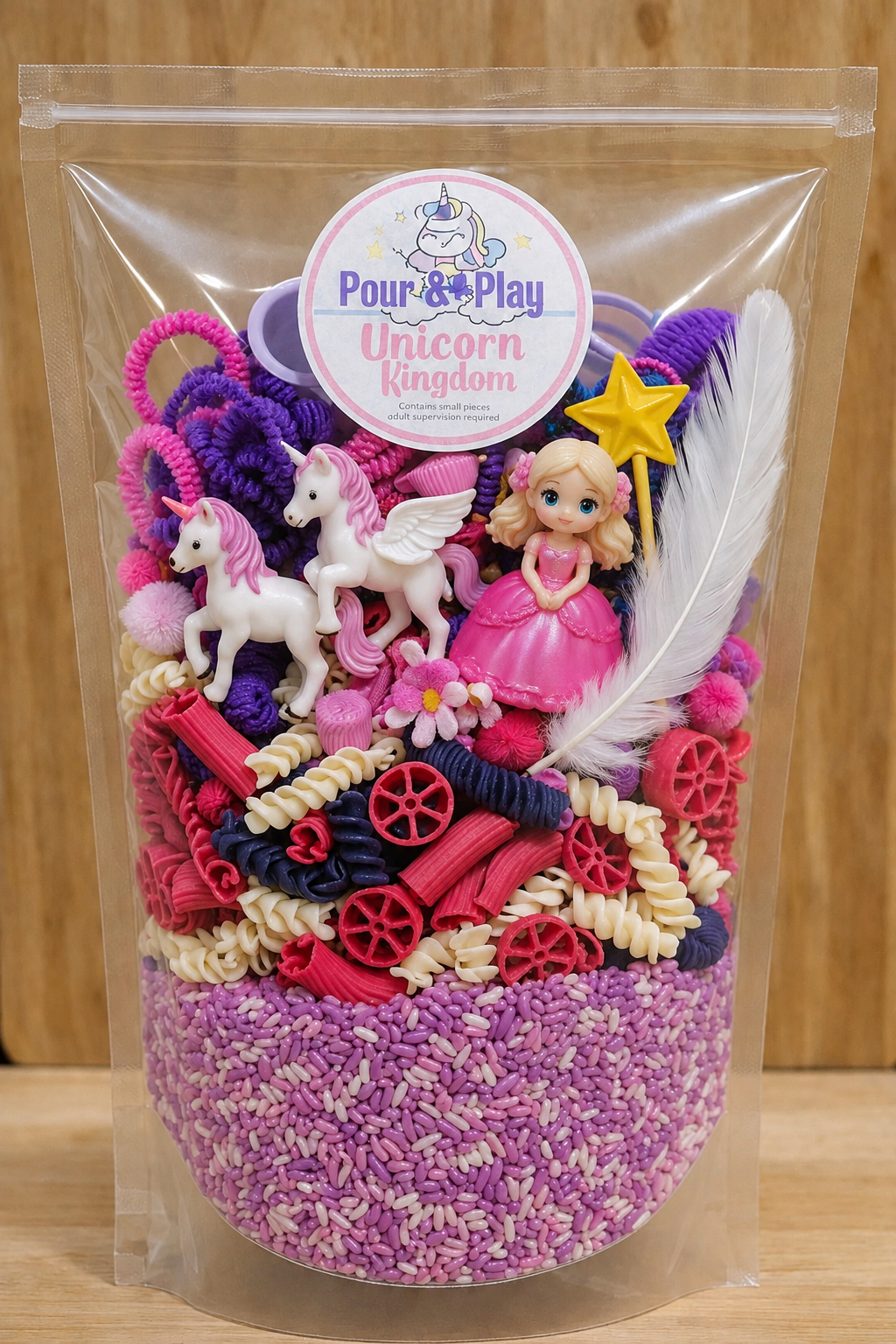 Unicorn Kingdom Pour & Play Sensory Tray Filler Kit